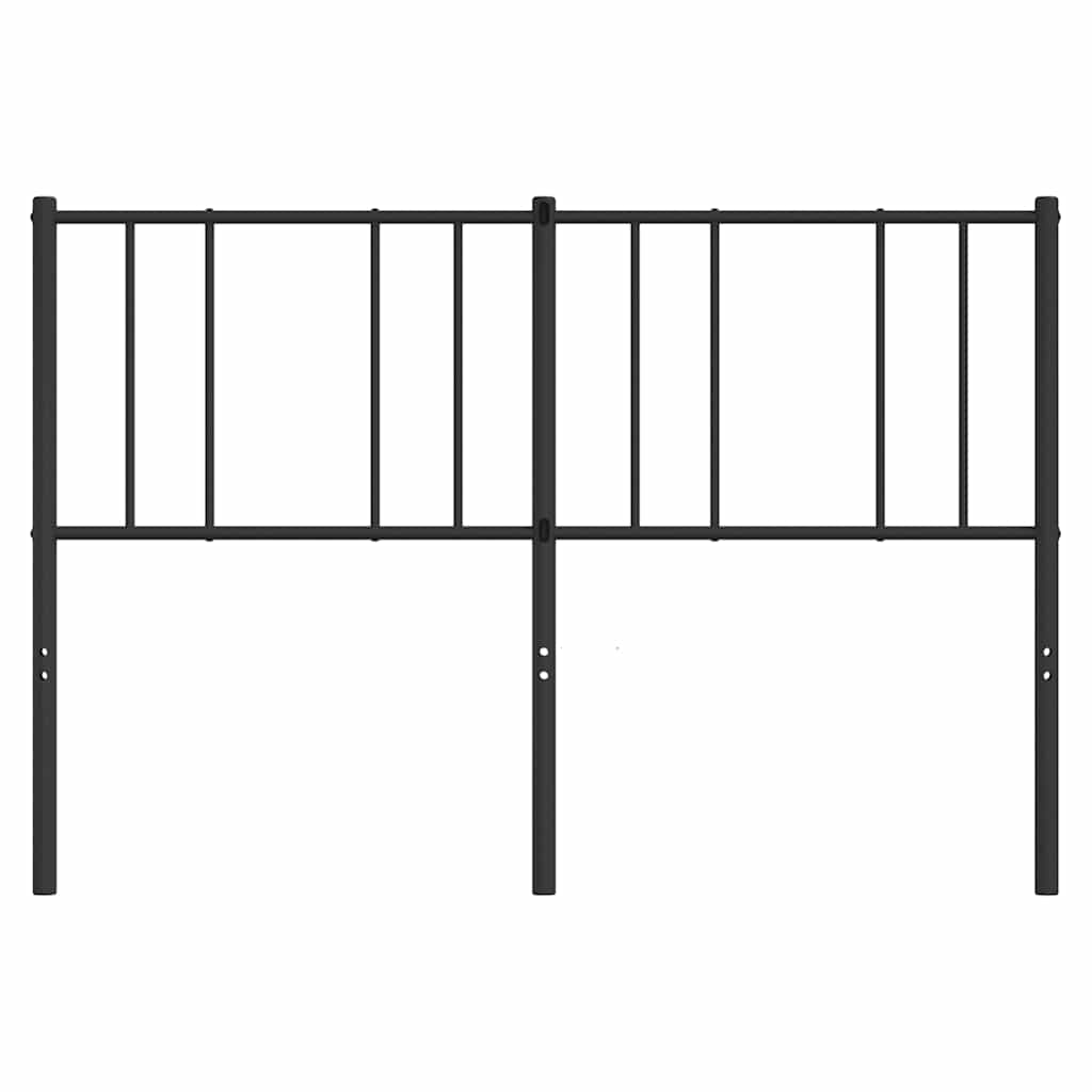 Testiera di Ricambio in Metallo Nero 140 cm
