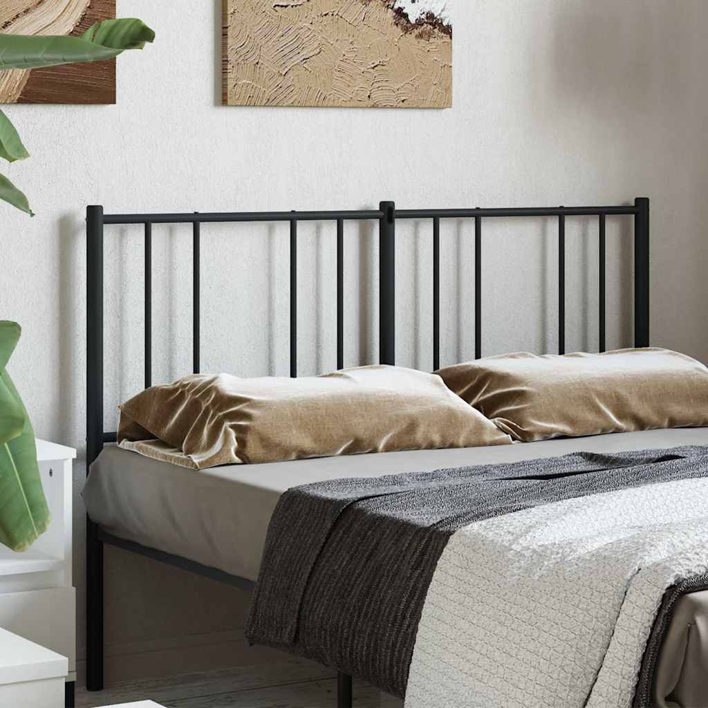 Testiera di Ricambio in Metallo Nero 140 cm