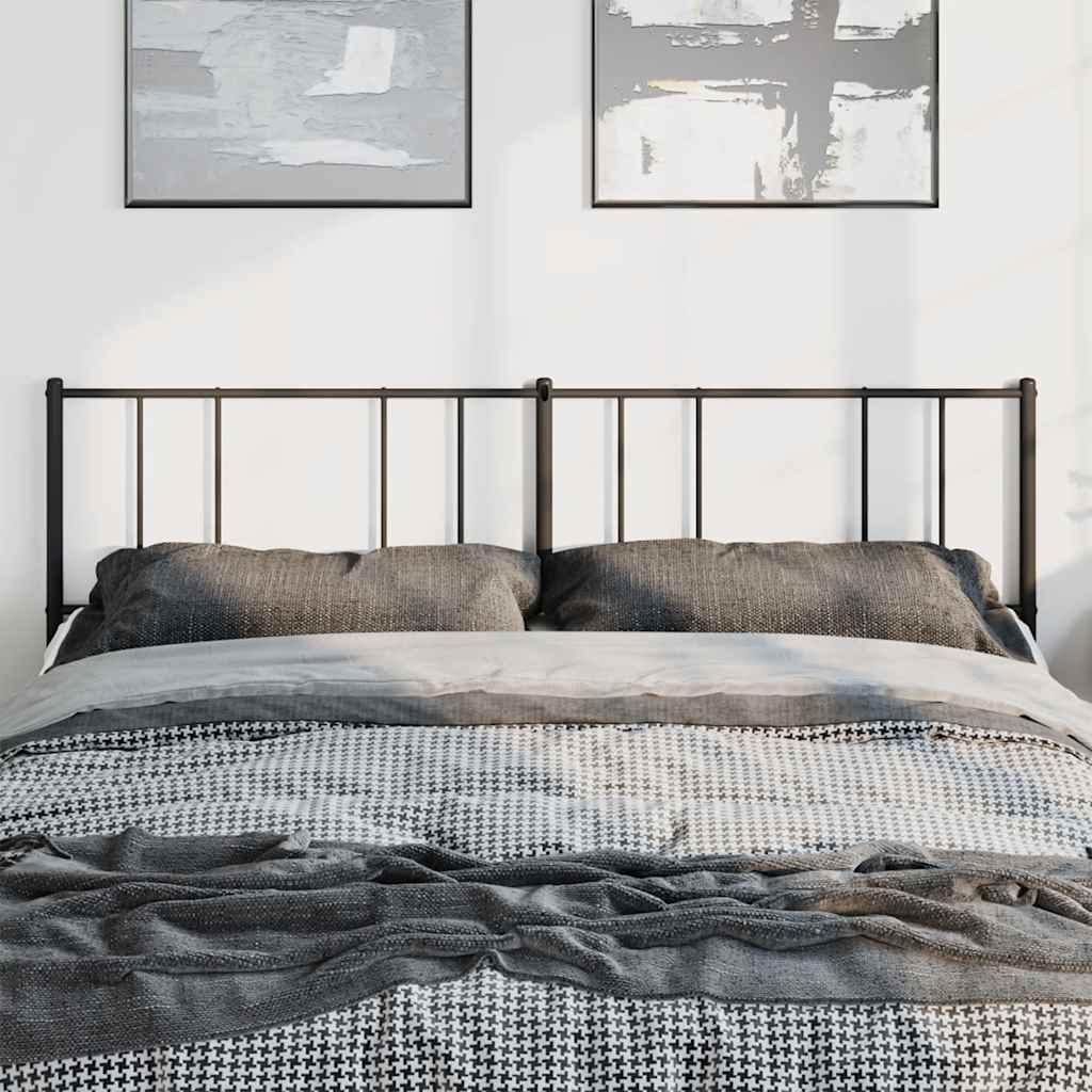 Testiera di Ricambio in Metallo Nero 180 cm