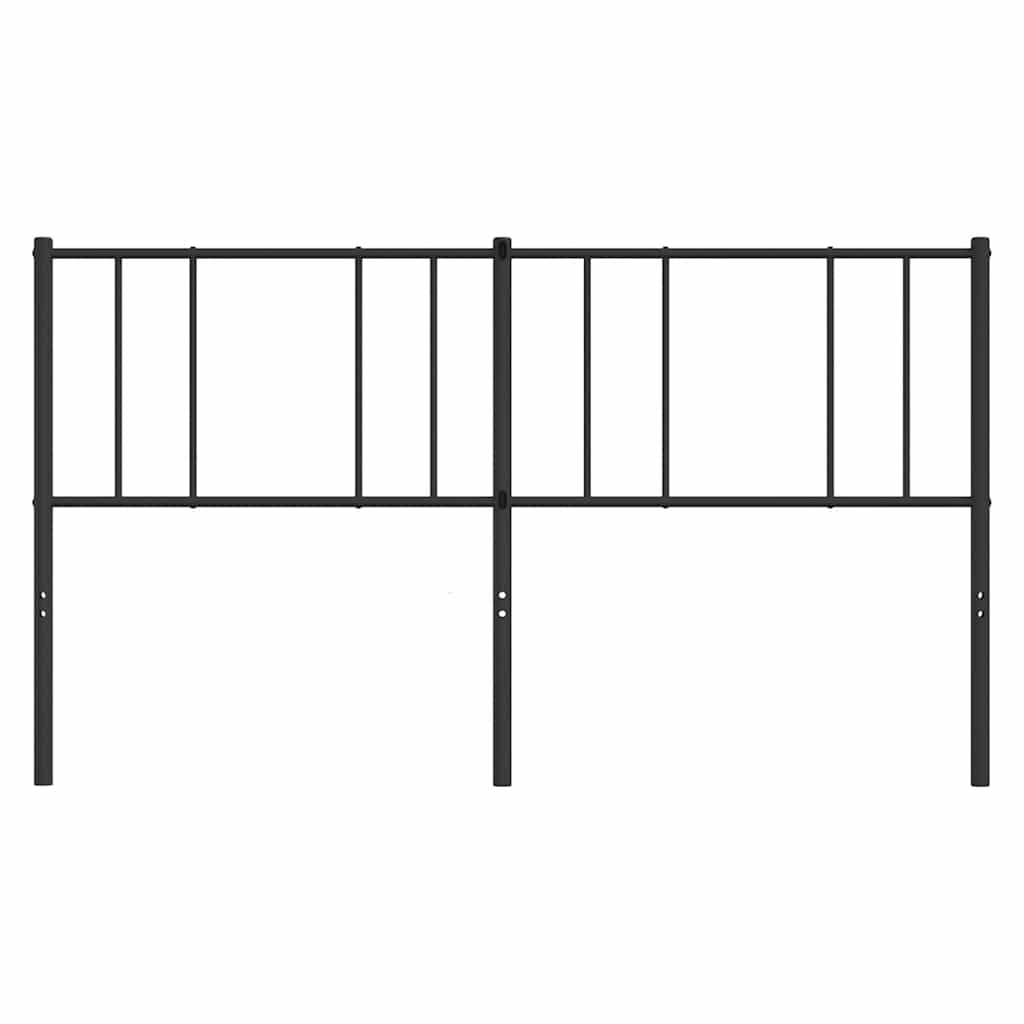 Testiera di Ricambio in Metallo Nero 180 cm