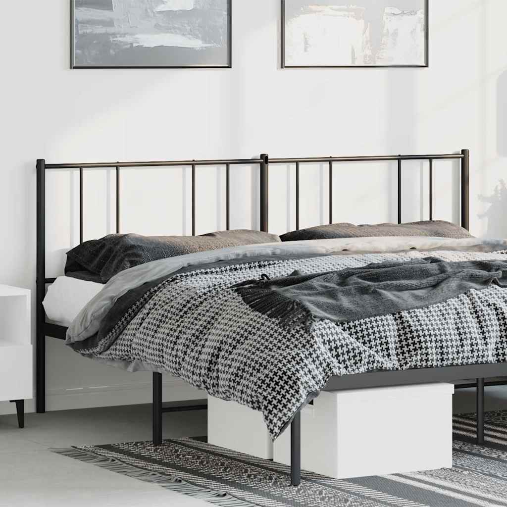 Testiera di Ricambio in Metallo Nero 180 cm