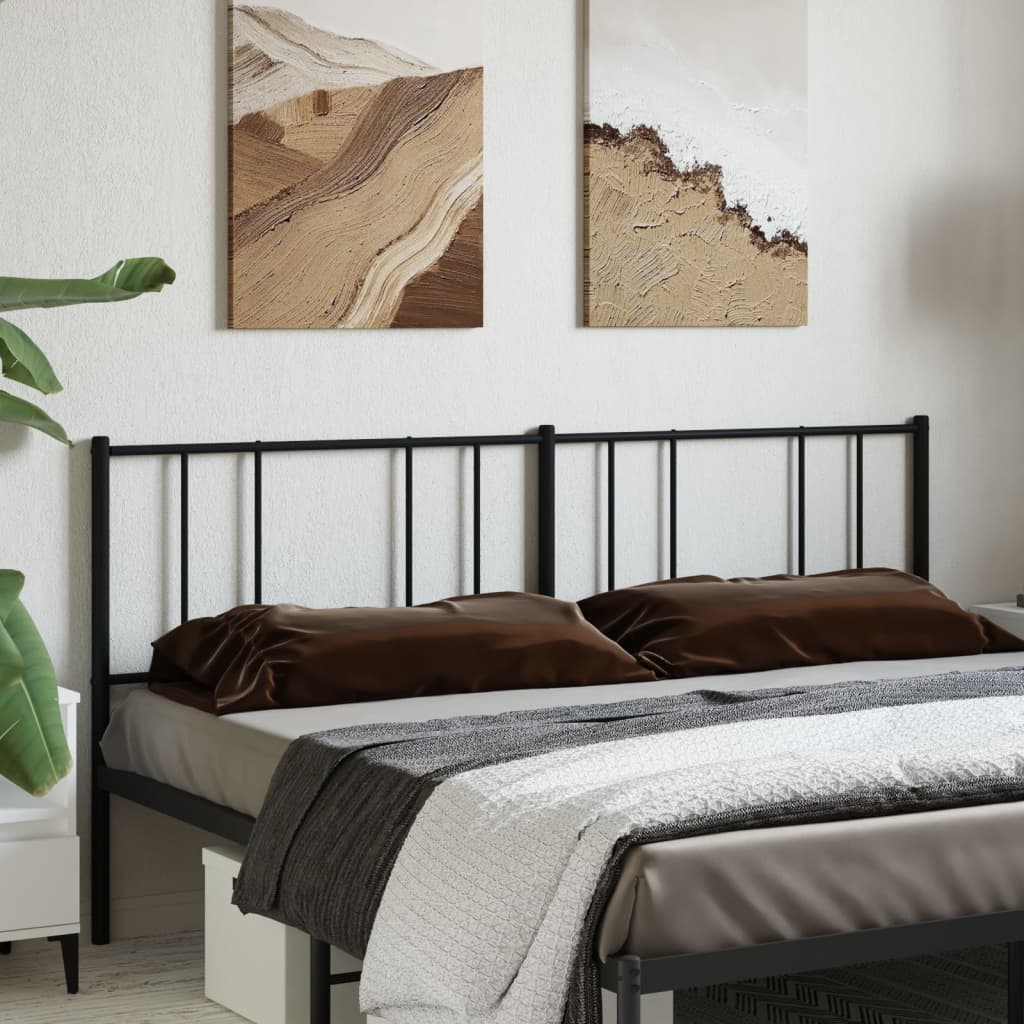 Testiera di Ricambio in Metallo Nero 193 cm