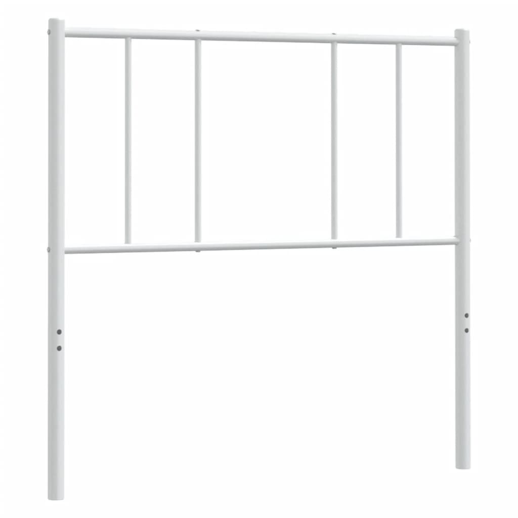 Testiera di Ricambio in Metallo Bianco 90 cm