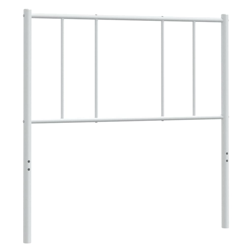 Testiera di Ricambio in Metallo Bianco 107 cm
