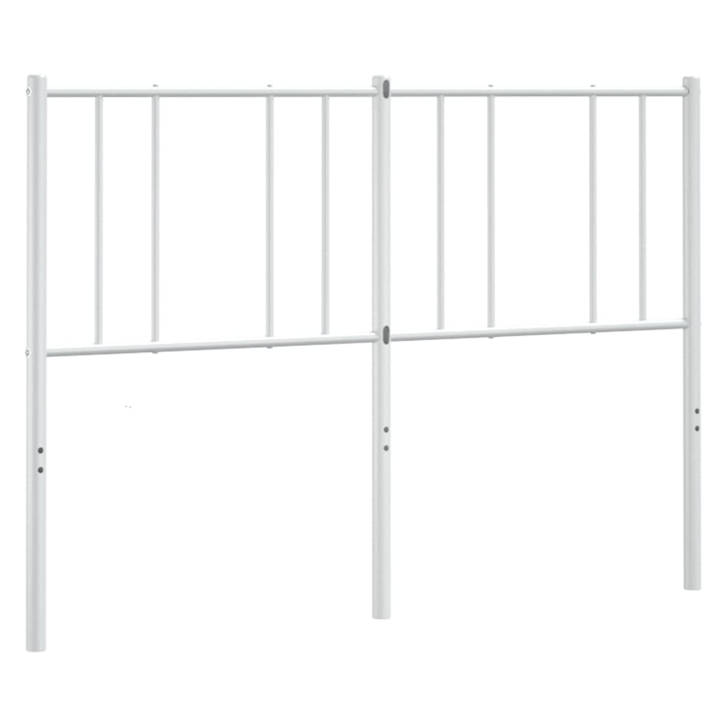 Testiera di Ricambio in Metallo Bianco 120 cm