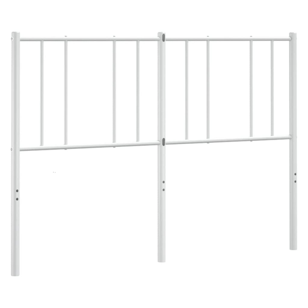 Testiera di Ricambio in Metallo Bianco 135 cm