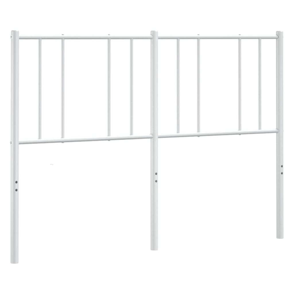 Testiera di Ricambio in Metallo Bianco 135 cm