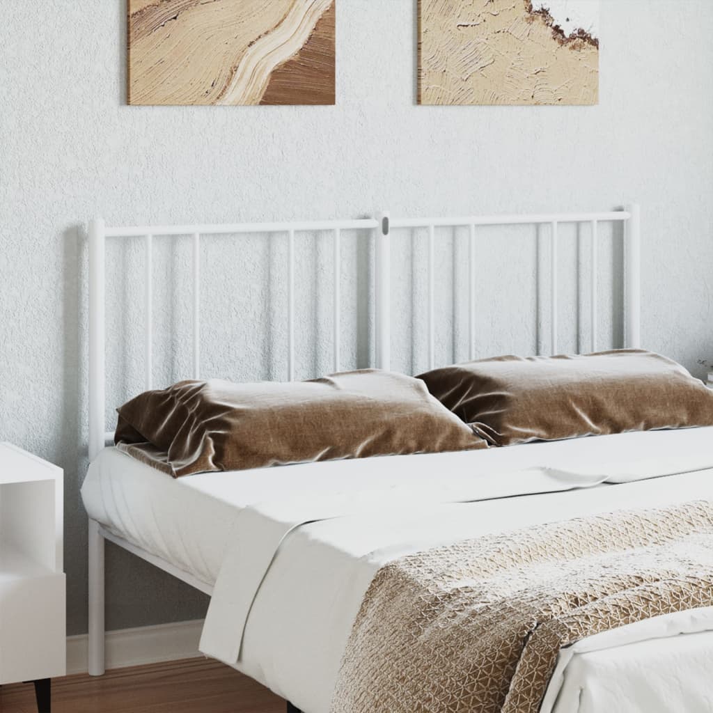 Testiera di Ricambio in Metallo Bianco 150 cm