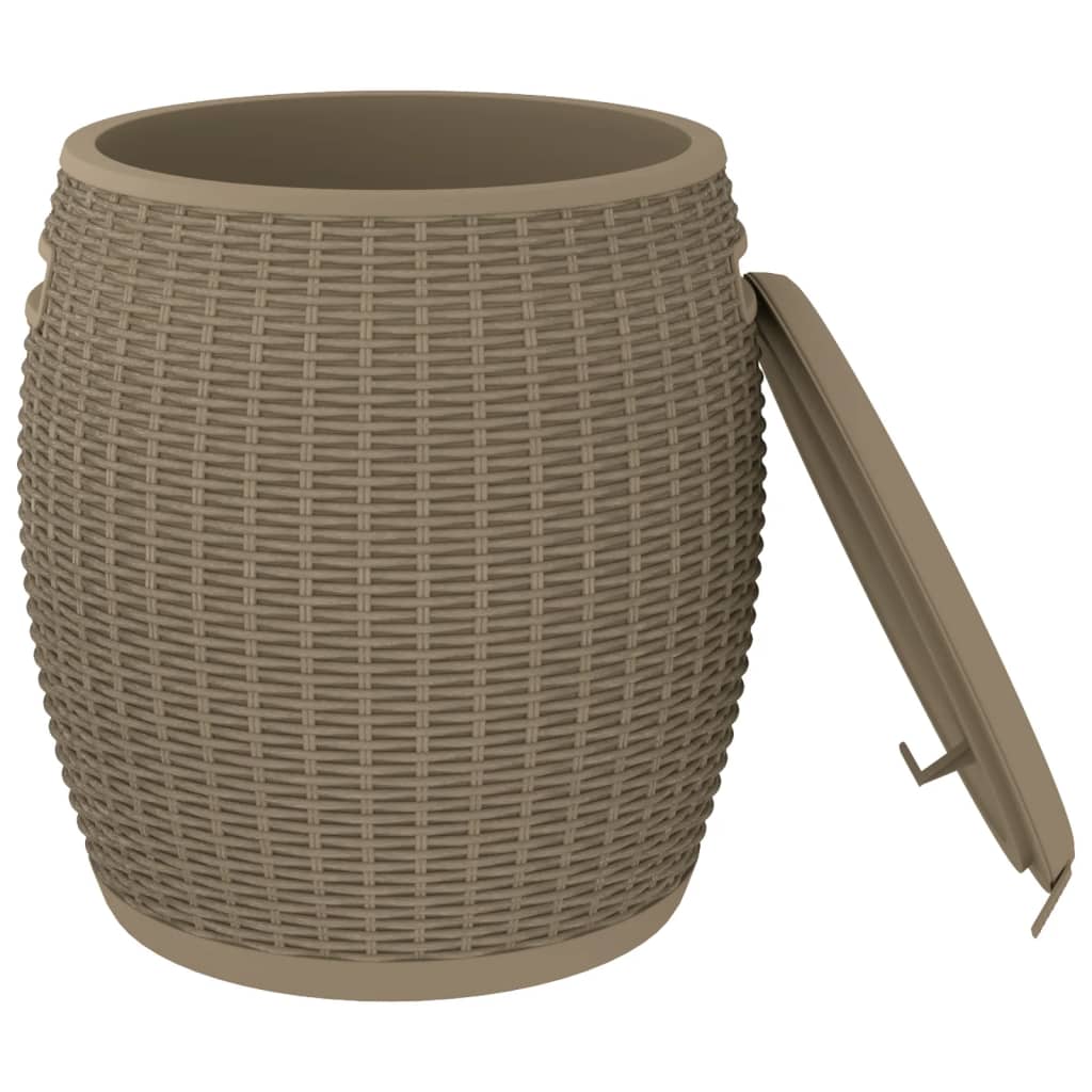 Contenitore da Giardino 4 in 1 Polipropilene Marrone Chiaro
