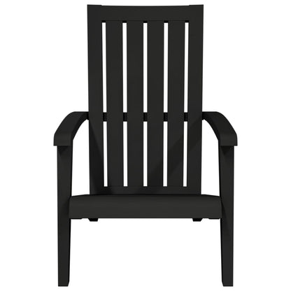 Sedia Adirondack da Giardino in Polipropilene Nero