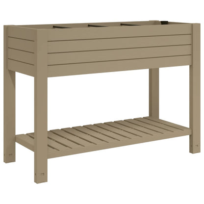 Fioriera da Giardino Marrone Chiaro 110x45x79 cm Polipropilene