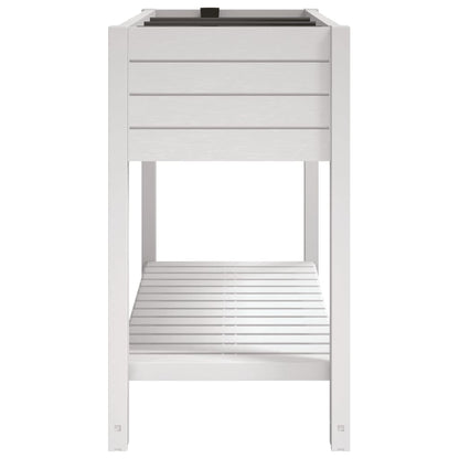 Fioriera Rialzata da Giardino Bianca 110x45x79 cm Polipropilene
