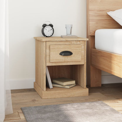 Comodini 2 pz Rovere Sonoma 39x39x47,5 cm in Legno Multistrato