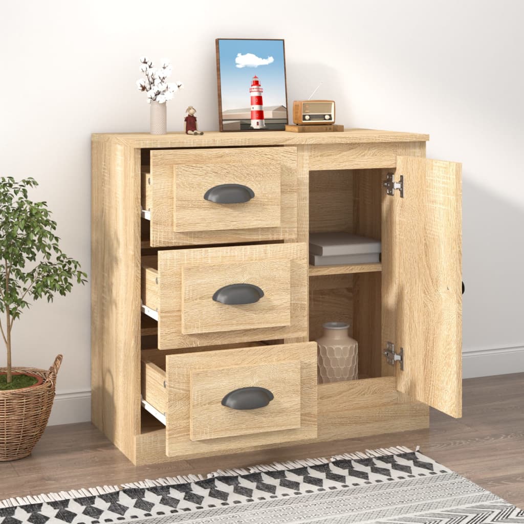 Credenza Rovere Sonoma 70x35,5x67,5 cm in Legno Multistrato