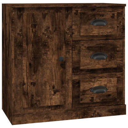 Credenza Rovere Fumo 70x35,5x67,5 cm in Legno Multistrato