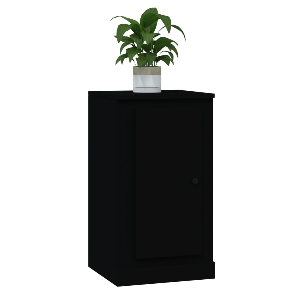 Credenze 2 pz Nere 37,5x35,5x67,5 cm in Legno Multistrato