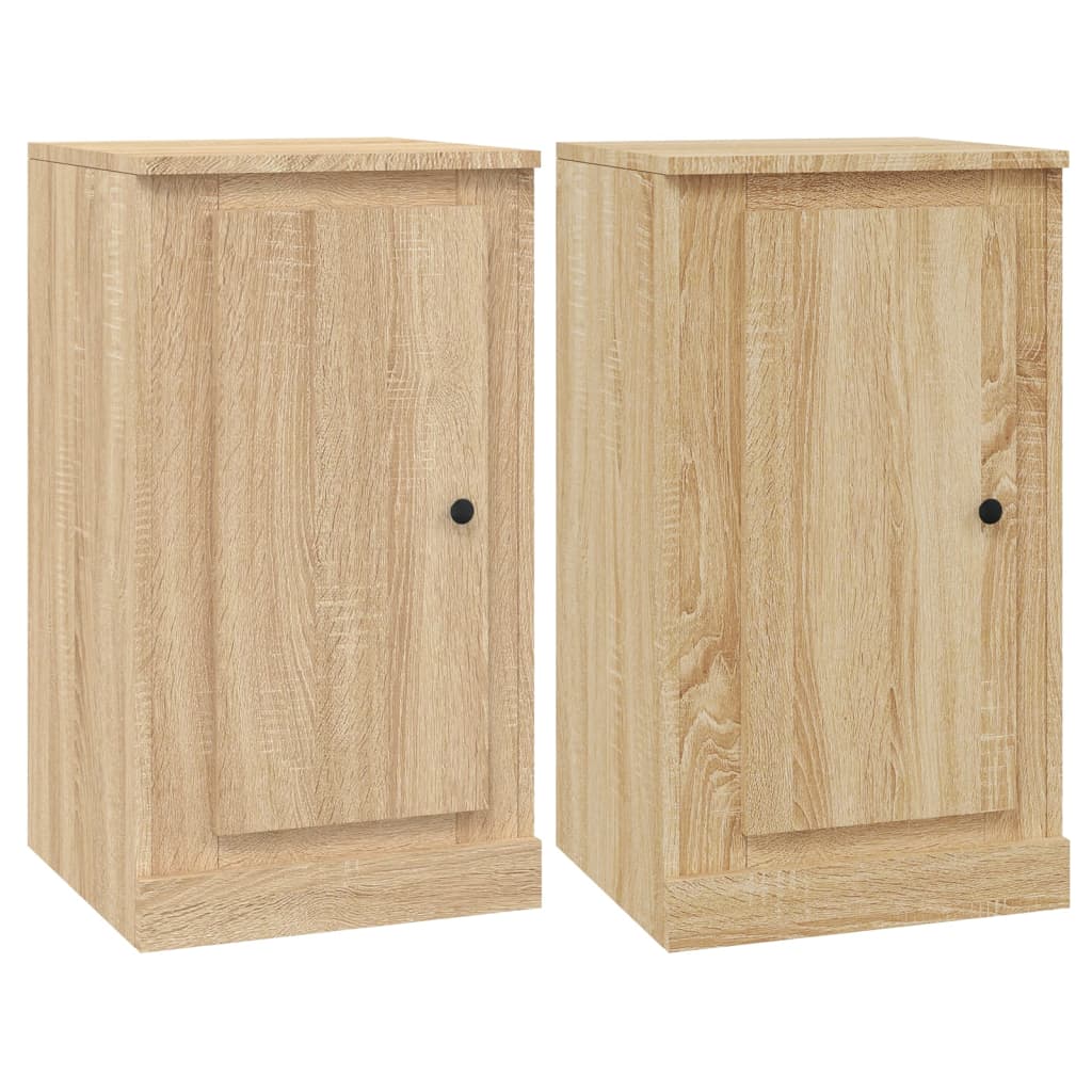 Credenze 2 pz Rovere Sonoma 37,5x35,5x67,5 cm Legno Multistrato
