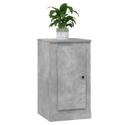 Credenze 2pz Grigio Cemento 37,5x35,5x67,5 cm Legno Multistrato