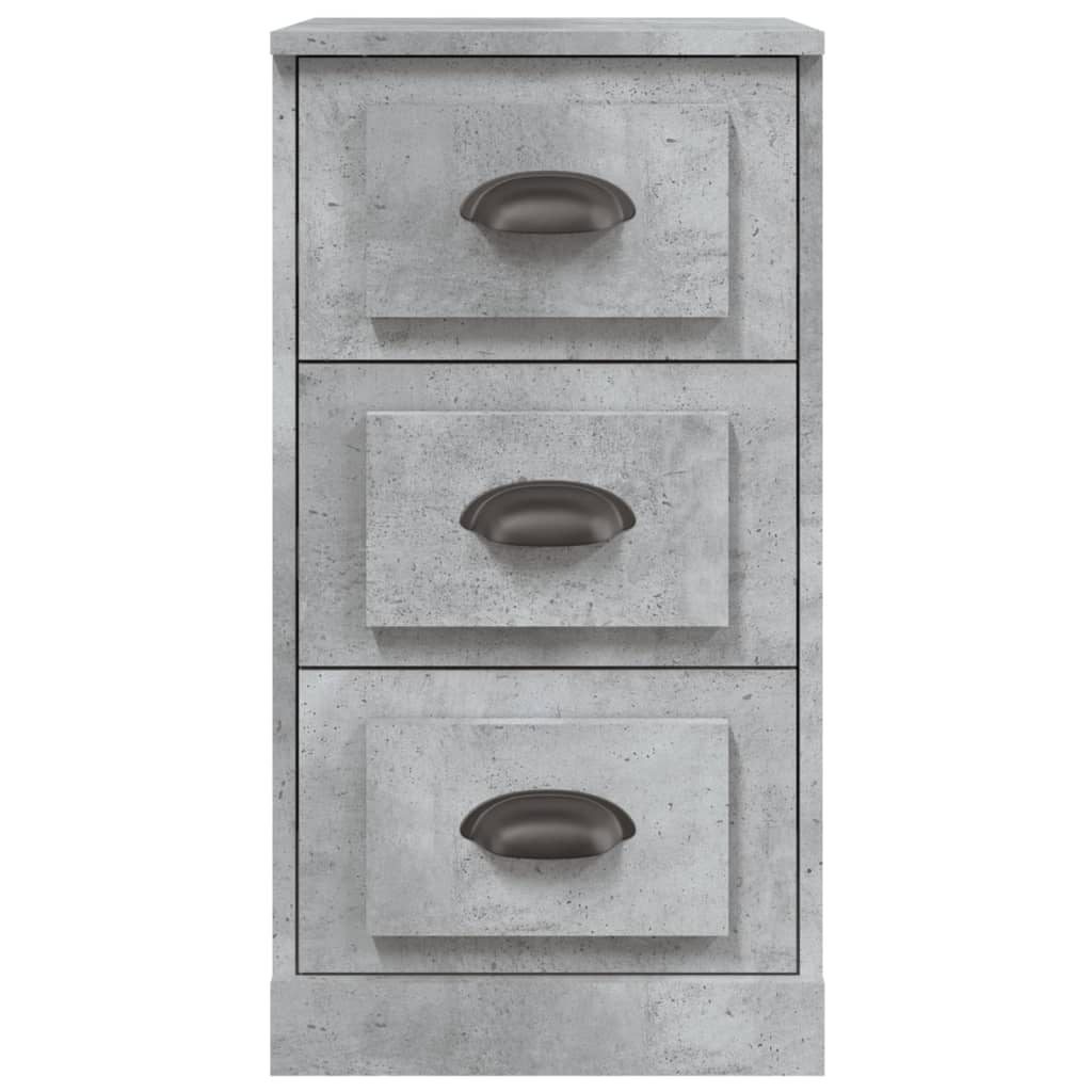 Credenza Grigio Cemento 36x35,5x67,5 cm in Legno Multistrato