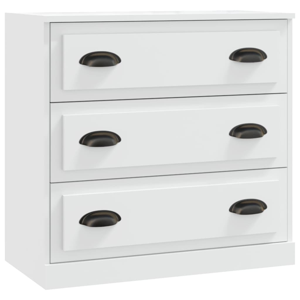 Credenza Bianca 70x35,5x67,5 cm in Legno Multistrato