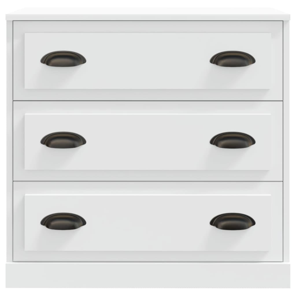 Credenza Bianca 70x35,5x67,5 cm in Legno Multistrato