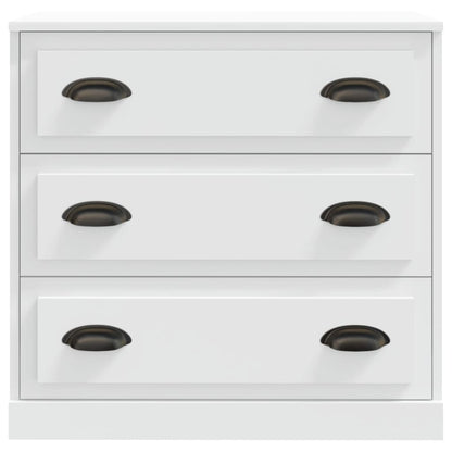 Credenza Bianca 70x35,5x67,5 cm in Legno Multistrato