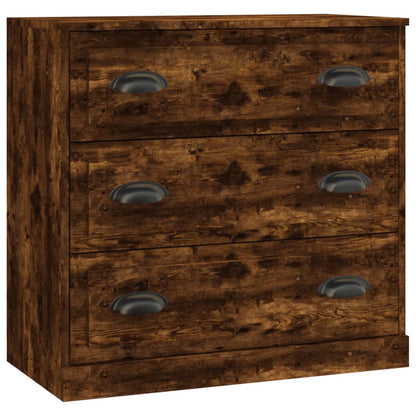 Credenza Rovere Fumo 70x35,5x67,5 cm in Legno Multistrato