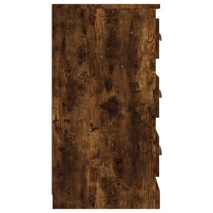 Credenza Rovere Fumo 70x35,5x67,5 cm in Legno Multistrato