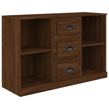 Credenza Rovere Marrone 104,5x35,5x67,5 cm in Legno Multistrato