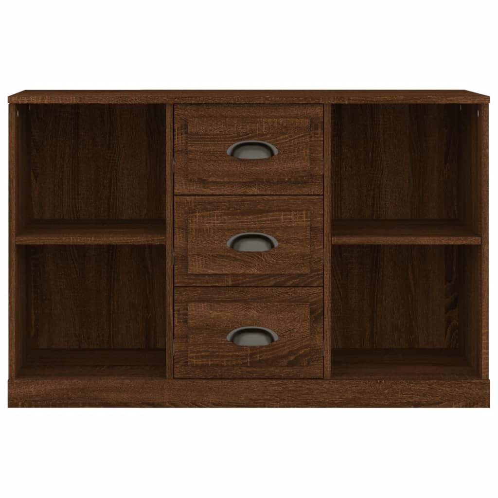 Credenza Rovere Marrone 104,5x35,5x67,5 cm in Legno Multistrato