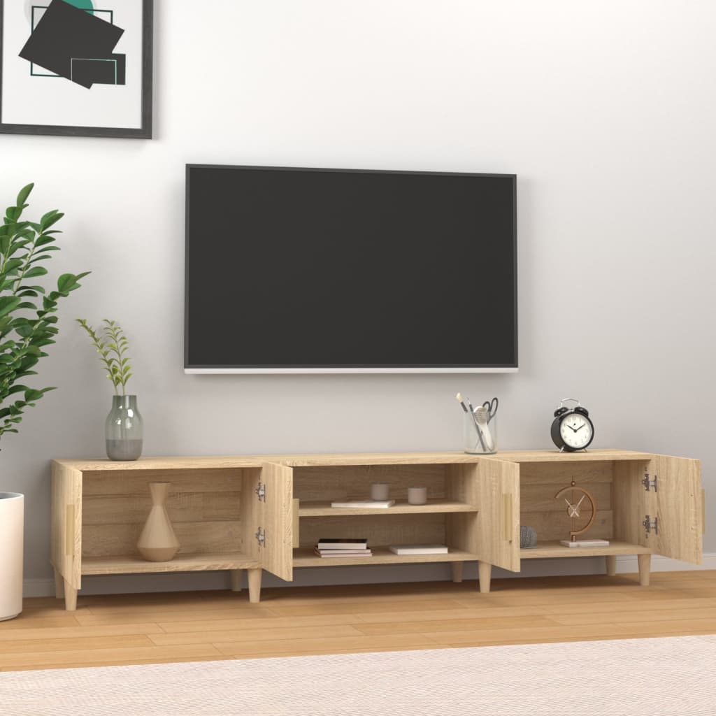 Mobile TV Rovere Sonoma 180x31,5x40 cm Legno ingegnerizzato