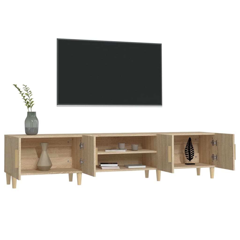Mobile TV Rovere Sonoma 180x31,5x40 cm Legno ingegnerizzato