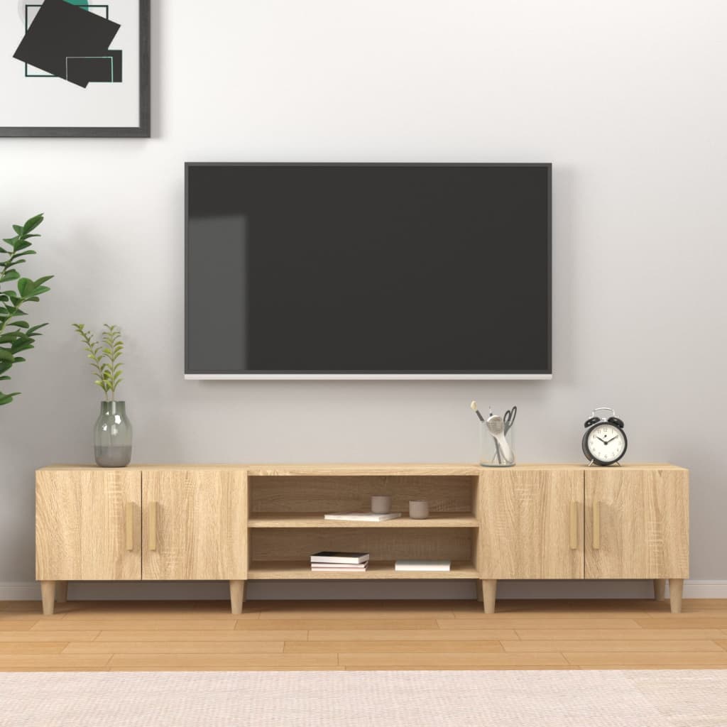 Mobile TV Rovere Sonoma 180x31,5x40 cm Legno ingegnerizzato