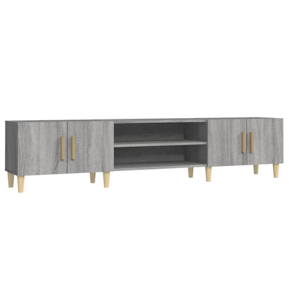 Mobile TV Grigio Sonoma 180x31,5x40 cm in Legno Multistrato