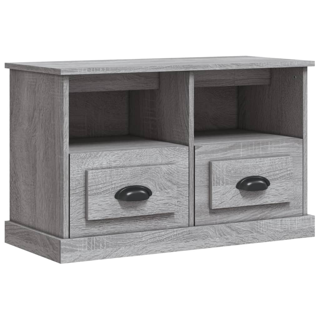 Mobile Porta TV Grigio Sonoma 80x35x50 cm in Legno Multistrato