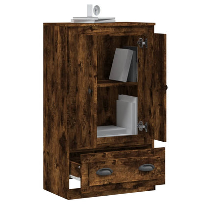 Credenza Rovere Fumo 60x35,5x103,5 cm in Legno Multistrato