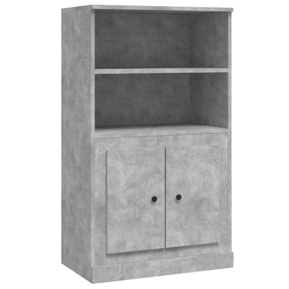 Credenza Grigio Cemento 60x35,5x103,5 cm in Legno Multistrato