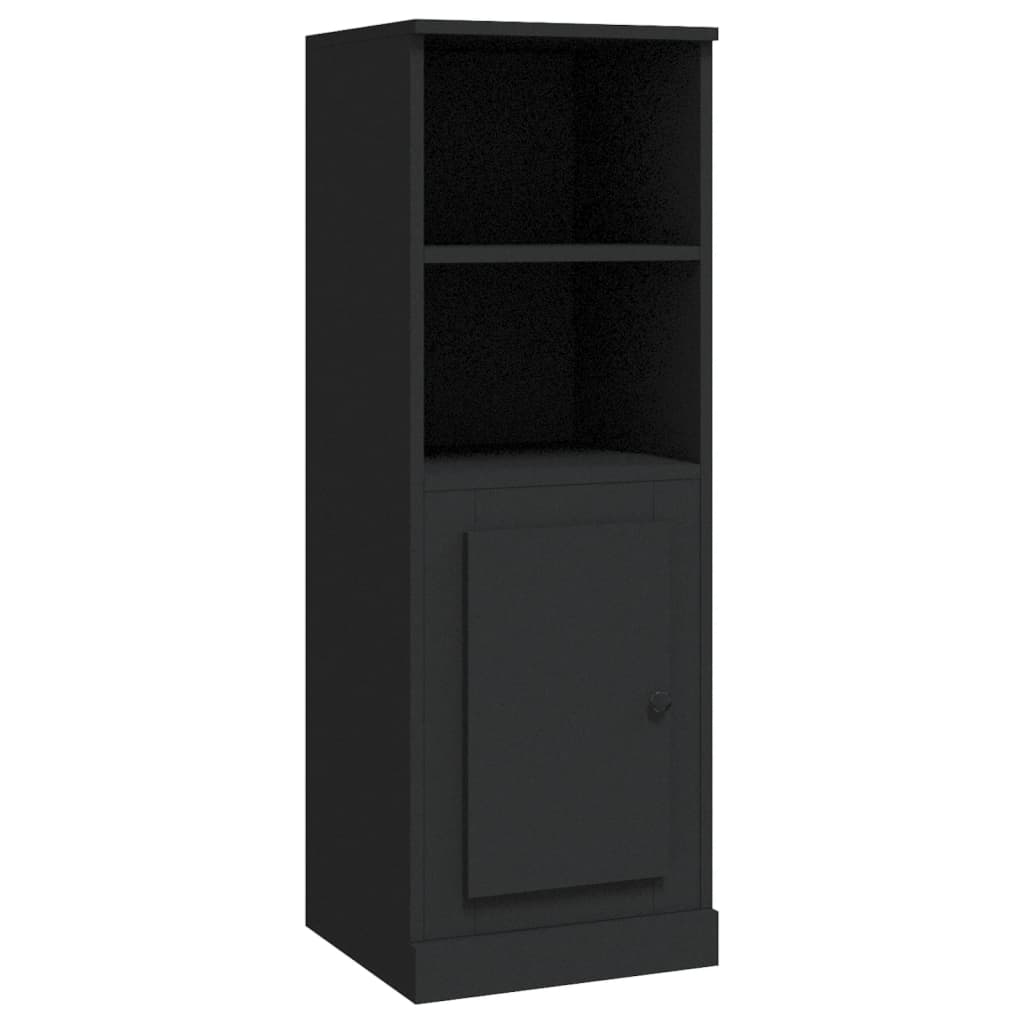 Credenza Nera 36x35,5x103,5 cm in Legno Multistrato