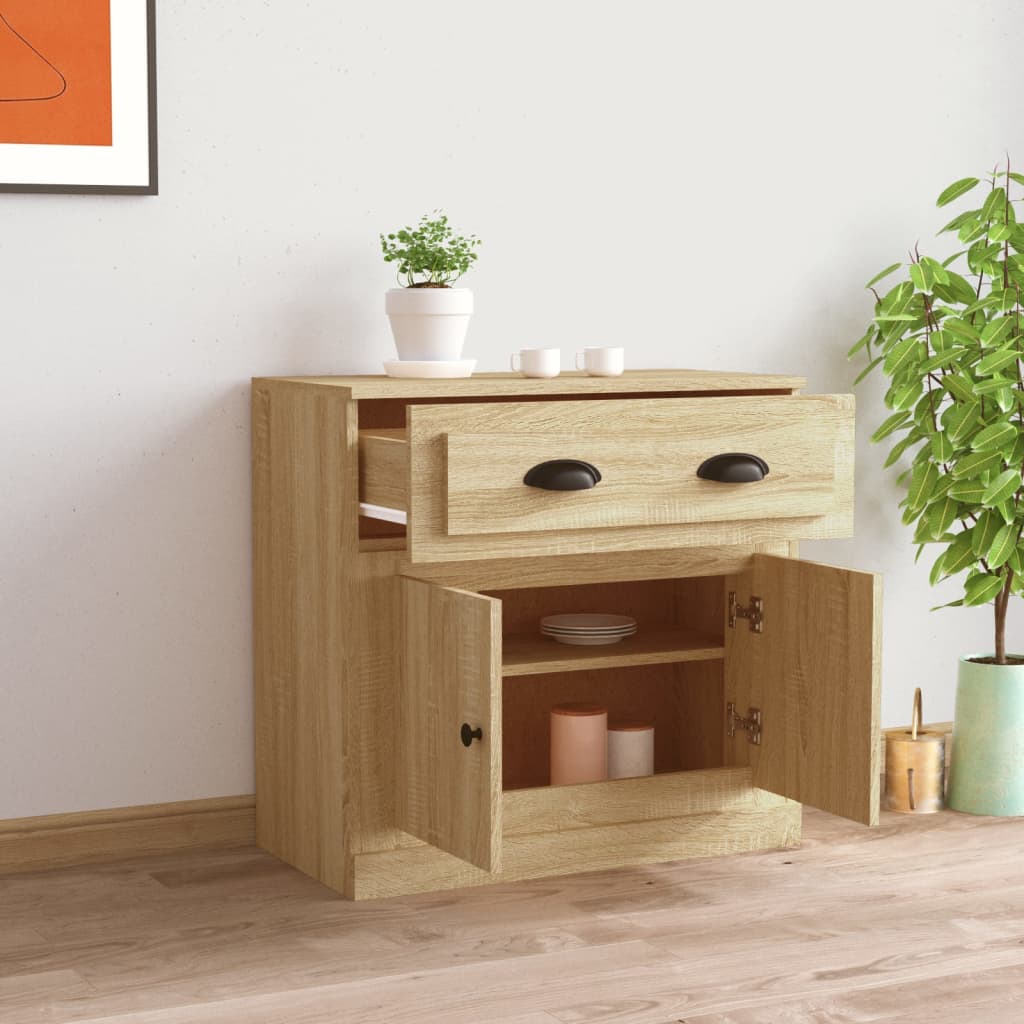 Credenza Rovere Sonoma 70x35,5x67,5 cm in Legno Multistrato