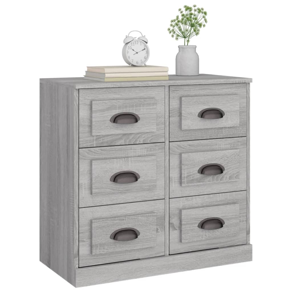 Credenza Grigio Sonoma 70x35,5x67,5 cm in Legno Multistrato