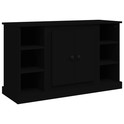 Credenza Nera 100x35,5x60 cm in Legno Multistrato