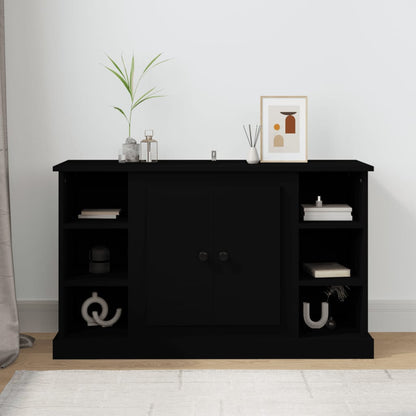 Credenza Nera 100x35,5x60 cm in Legno Multistrato