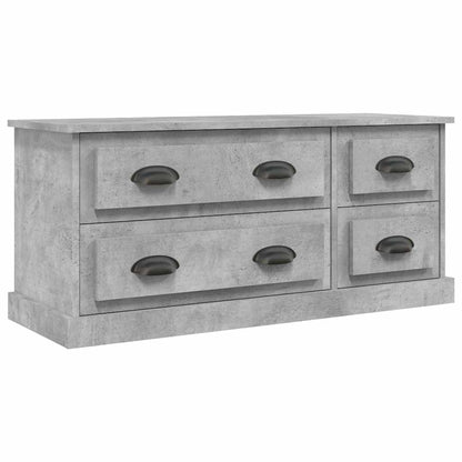 Mobile Porta TV Grigio Cemento 100x35,5x45cm Legno Multistrato