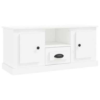 Mobile Porta TV Bianco 100x35,5x45 cm in Legno Multistrato