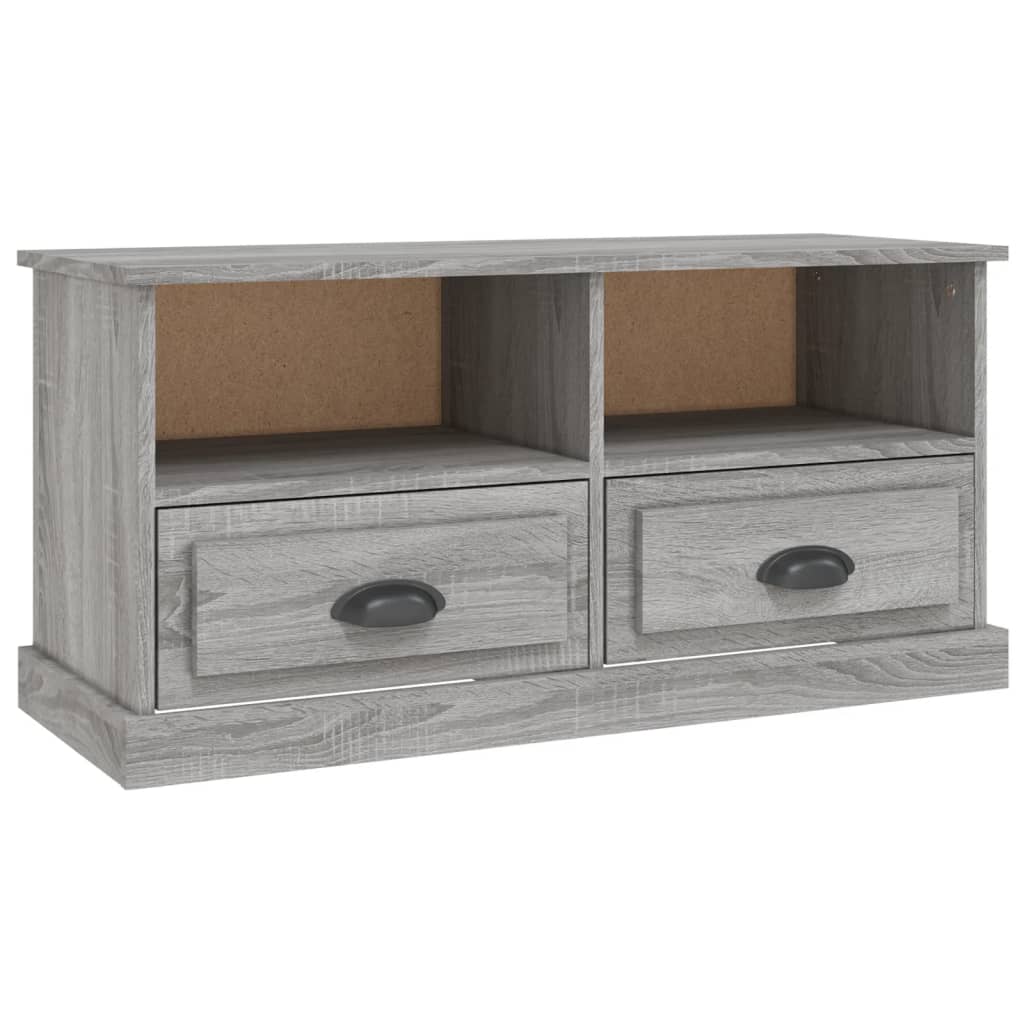 Mobile TV Grigio Sonoma 93x35,5x45 cm in Legno Multistrato