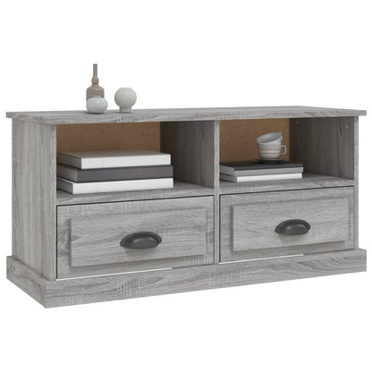 Mobile TV Grigio Sonoma 93x35,5x45 cm in Legno Multistrato
