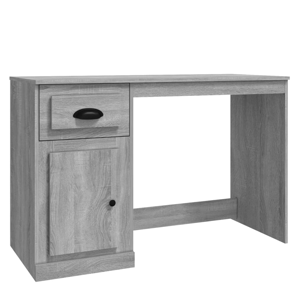 Scrivania Cassetto Grigio Sonoma 115x50x75 cm Legno Multistrato