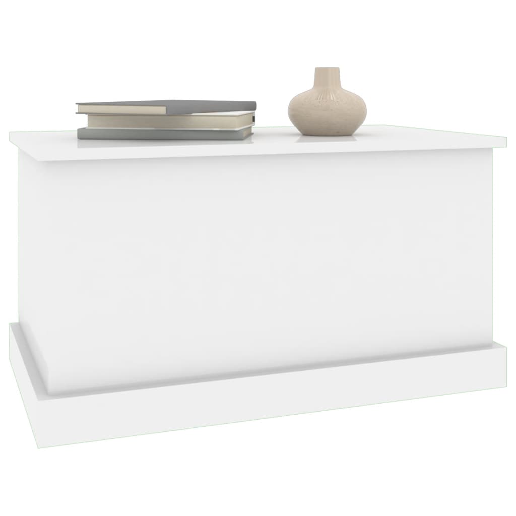 Contenitore Bianco Lucido 70x40x38 cm Legno Multistrato