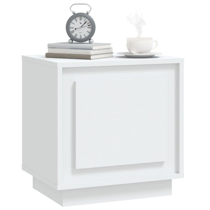 Comodini 2 pz Bianchi 44x35x45 cm in Legno Multistrato