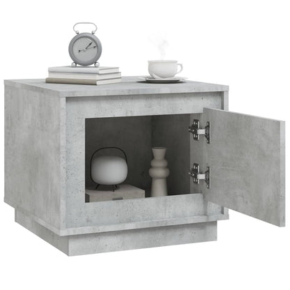 Tavolino da Salotto Grigio Cemento 51x50x44cm Legno Multistrato